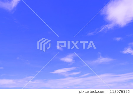 Clouds spreading in the blue sky (background material) Clouds spreading in the blue sky (background material) 118976555