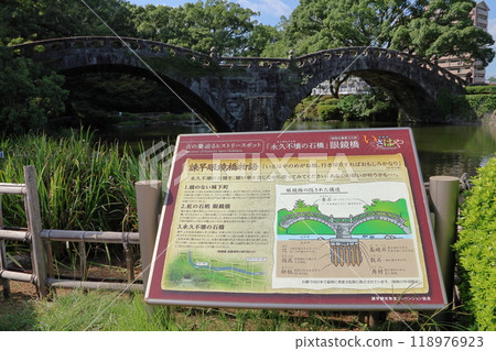 Spectacles Bridge in Isahaya City, Nagasaki Prefecture Spectacles Bridge in Isahaya City, Nagasaki Prefecture 118976923
