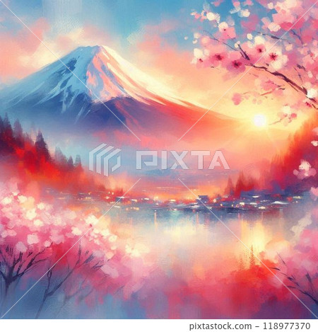 Scenery with cherry blossoms 118977370