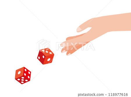 擲骰子的手 118977616
