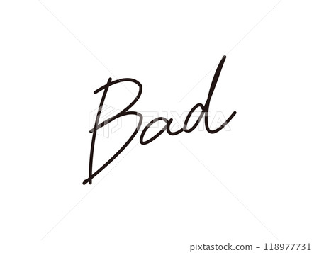 Handwritten character_Bad Handwritten character_Bad 118977731