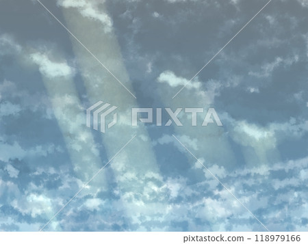 多雲的天空和光線 多雲的天空和光線 118979166