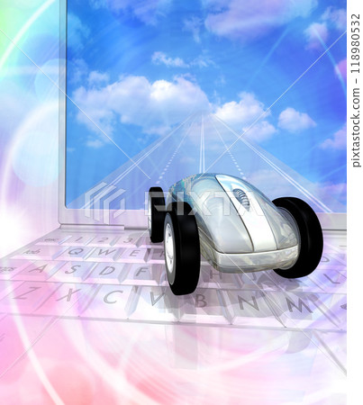Enter text using a mouse at a computer 118980532
