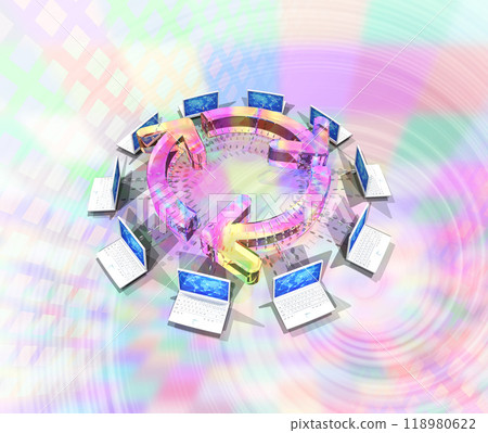 Recycling and eco-technology managed by computer 118980622