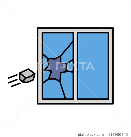 Broken windows and stones 118980843