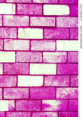 Smooth brickwork, changed colors, carp background in soft pastel colors 118982763