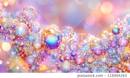 Beautiful abstract background with colorful bubbles 118984263