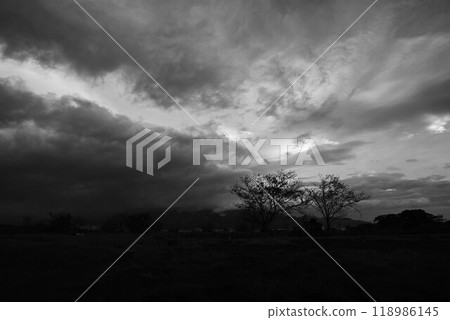 Dawn clouds/natural landscape background material 118986145