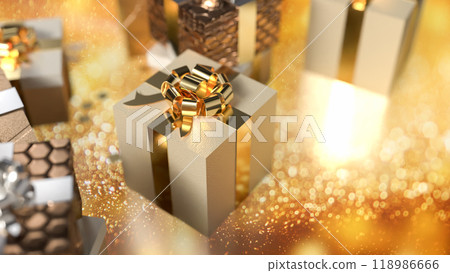 The Gift box for celebration  or holiday concept 3d rendering. 118986666