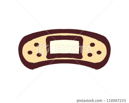 塗鴉風格橡皮膏插畫素材 塗鴉風格橡皮膏插畫素材 118987233