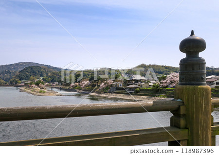 Uji, Kyoto - View of Nakanoshima from Uji Bridge 118987396