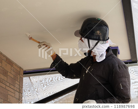 Residential painting 55 Eaves and eaves exterior wall painting 118987698