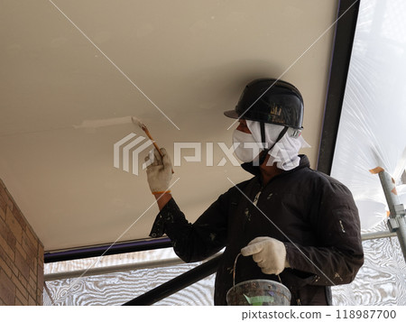 Residential painting 57 Eaves and eaves exterior wall painting Residential painting 57 Eaves and eaves exterior wall painting 118987700