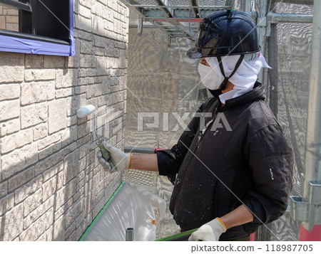 Residential Painting 62 Exterior Wall Painting 118987705