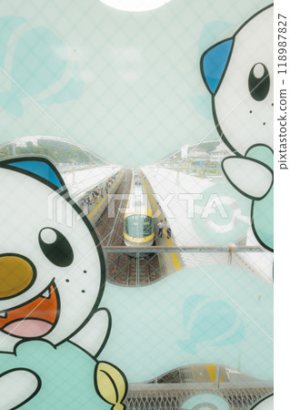 海獺神奇寶貝迎接特快列車 118987827
