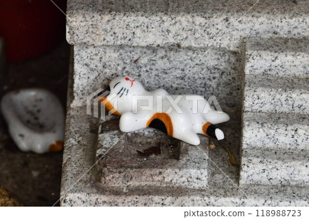 睡覺的貓的筷子架 118988723