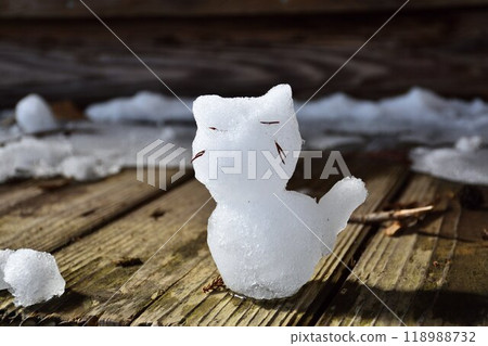 Chibi Cat Snowman 118988732