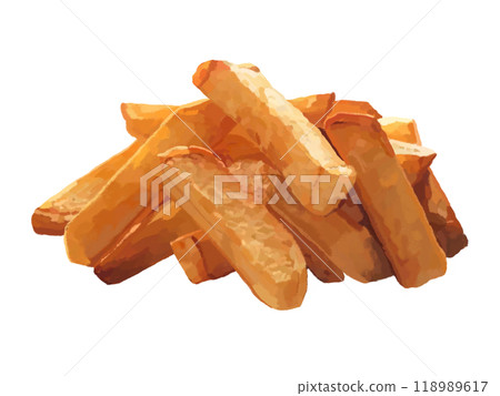 French fries (no plate) 118989617