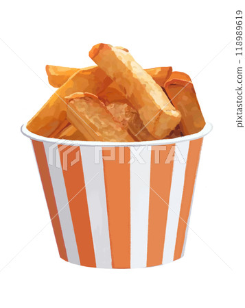 French fries (in a cup) 118989619