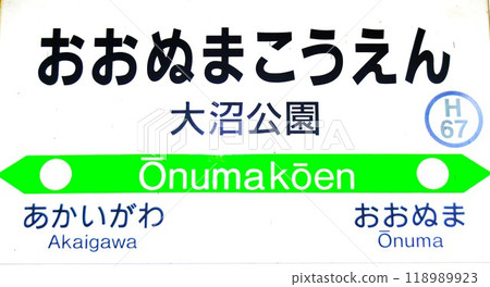 大沼公園站站名顯示板 大沼公園站站名顯示板 118989923
