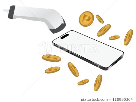 Smartphone and points 118990364