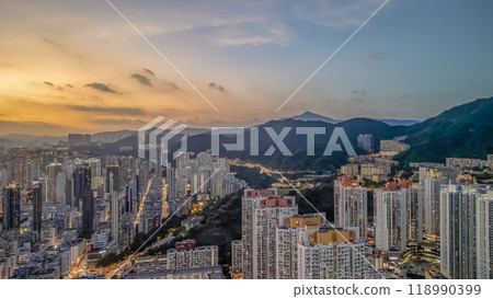 the landscape of Shek Kip Mei, Hong Kong Sept 30 2024 118990399