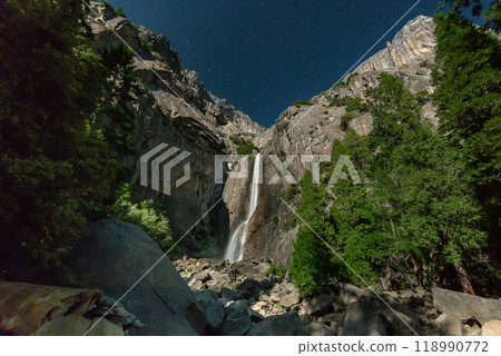 Midnight Waterfall, Lower Yosemite Fall 118990772