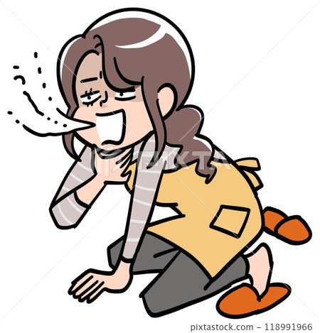 Sudden illness and loss of voice 118991966