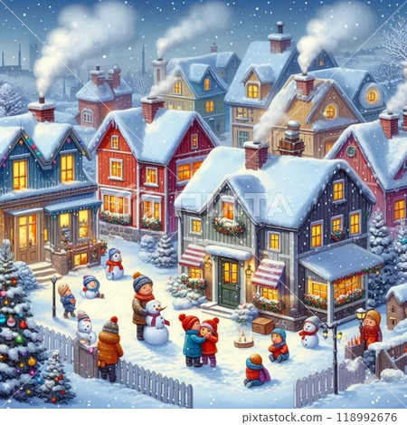 Snowy Town 118992676