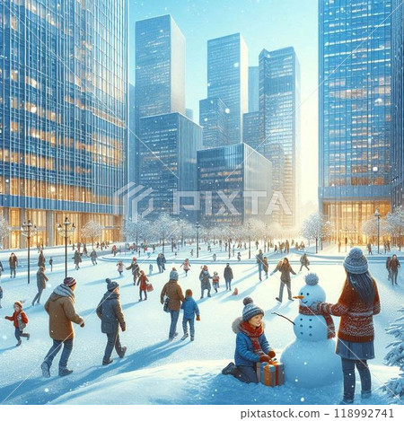 雪景辦公區 118992741