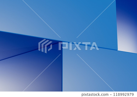 3d render illustration A blue background with a blue square in the middle 3d render illustration A blue background with a blue square in the middle 118992979