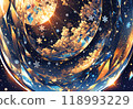 Abstract sphere of glowing light 118993229