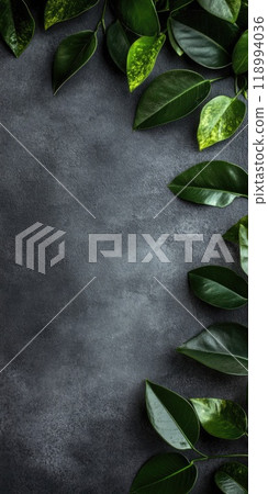 Veterans day concept background with green leaves and copy space 118994036