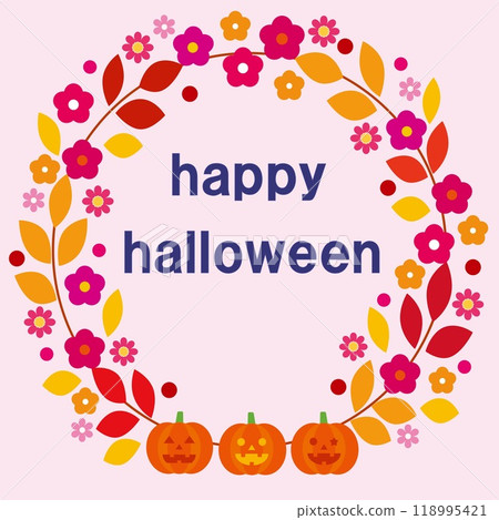 Happy Halloween pumpkin jack-o-lantern autumn 118995421