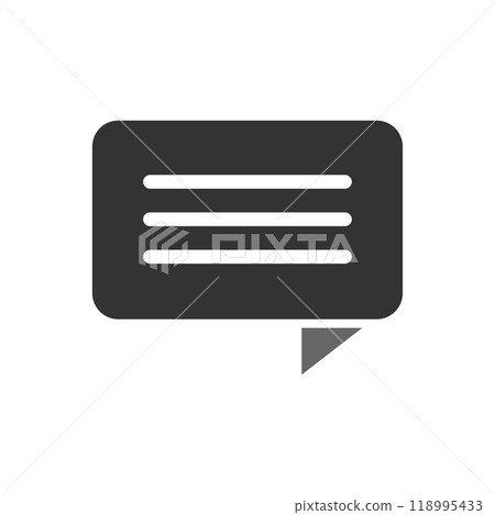 Chat icon logo design template isolated illustration 118995433