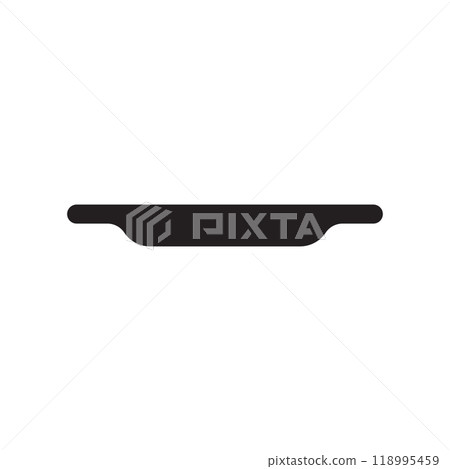 Plate icon logo design template isolated illustration 118995459
