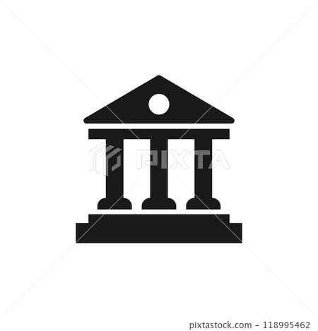 Court icon logo design template isolated illustration Court icon logo design template isolated illustration 118995462