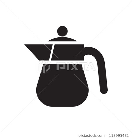 Coffee pot icon logo design template isolated illustration Coffee pot icon logo design template isolated illustration 118995481