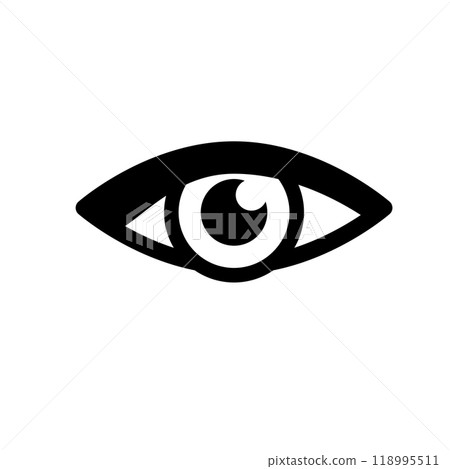 Eye icon logo design template isolated illustration Eye icon logo design template isolated illustration 118995511