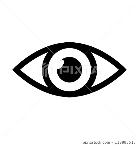 Eye icon logo design template isolated illustration Eye icon logo design template isolated illustration 118995515