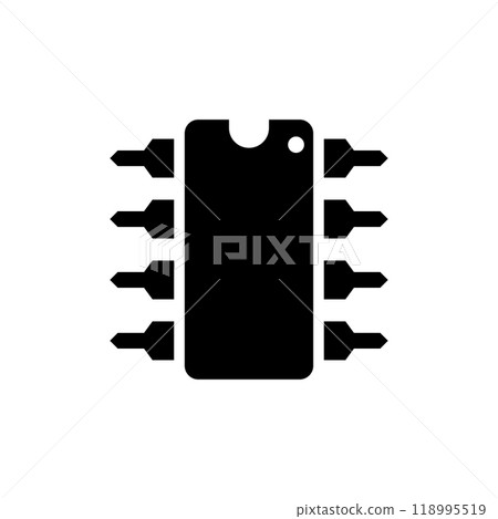 Ic icon logo design template isolated illustration Ic icon logo design template isolated illustration 118995519