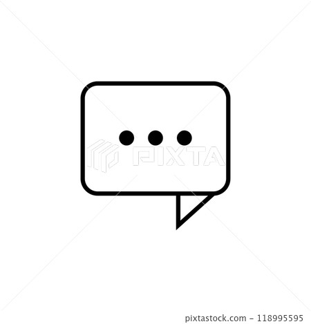 Chat icon logo design template isolated illustration 118995595
