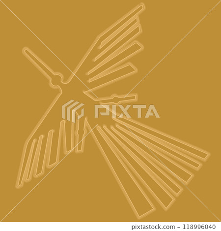 Illustration of the Nazca Lines, a World Heritage Site, Condor line drawing, vector illustration Illustration of the Nazca Lines, a World Heritage Site, Condor line drawing, vector illustration 118996040