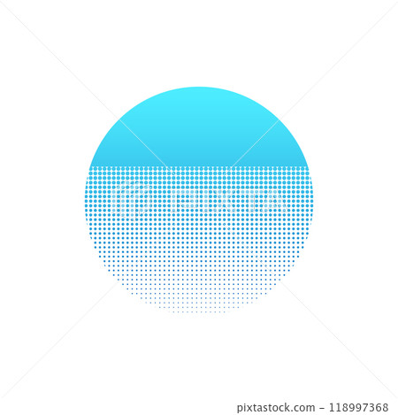 Retro blue sun vintage emblem logo. 118997368