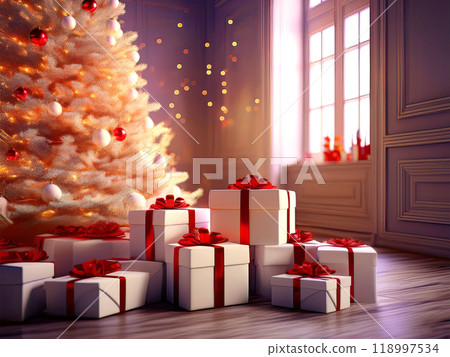 禮物放在樹腳下 118997534