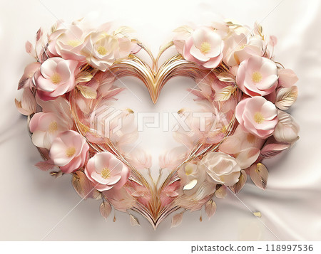 以玫瑰為主題的花環 118997536