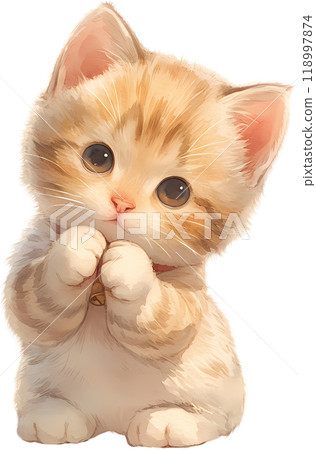 kitten in studio 118997874