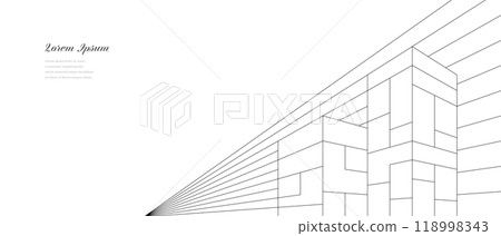 幾何抽象建築科技商業背景 幾何抽象建築科技商業背景 118998343