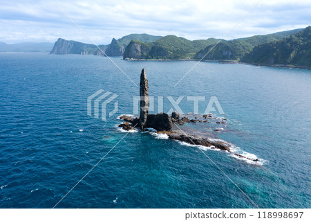 Candle Rock Drone Aerial Photography Yoichi Town, Hokkaido Candle Rock Drone Aerial Photography Yoichi Town, Hokkaido 118998697