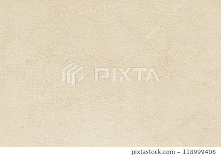 Natural, genuine beige leather texture, structure of matte leatherette macro background 118999408